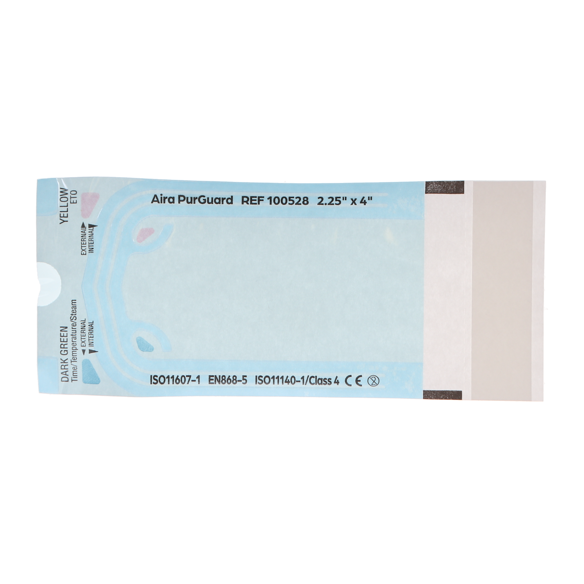 Aira 100528 PurGuard Self-Sealing Sterilization Pouches 2.25